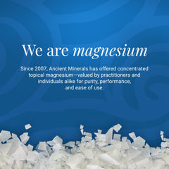 Copos magnesio baño Ancient Minerals, disolución rápida para remojo eficiente