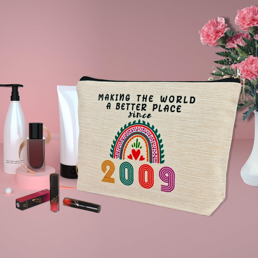 ancpeany bolso maquillaje regalo para ella, fácil de transportar y usar.