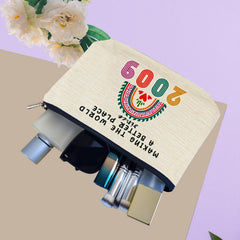 ancpeany bolso maquillaje tamaño 10x7, perfecto para viajar y organizar cosméticos.
