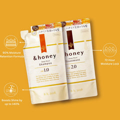 and-honey acondicionador Deep Moist en botella, suaviza y nutre rizos y melenas