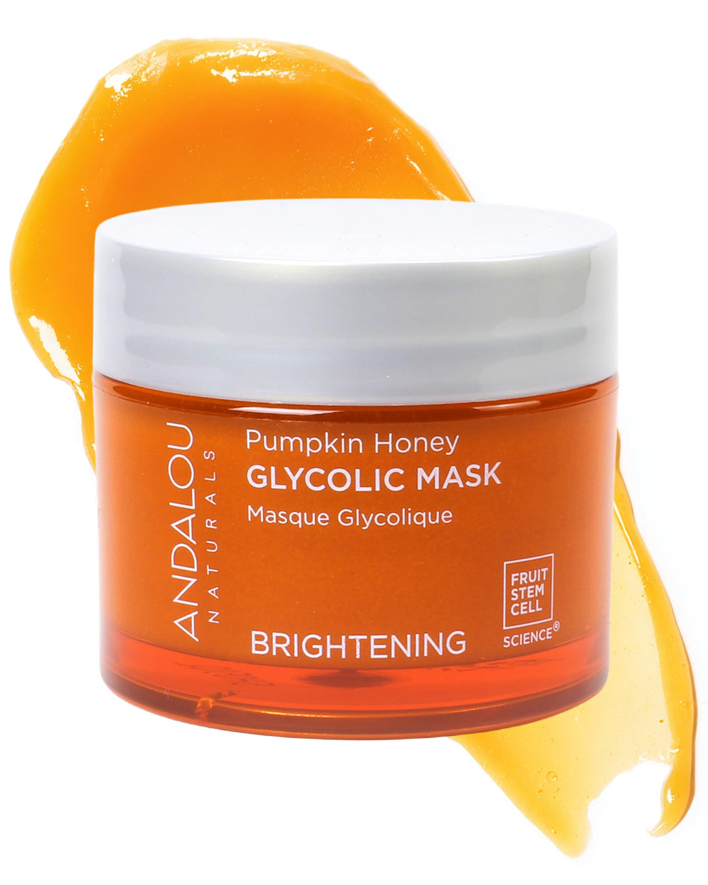 Mascarilla glicolítica de calabaza y miel de Andalou para brillo suave