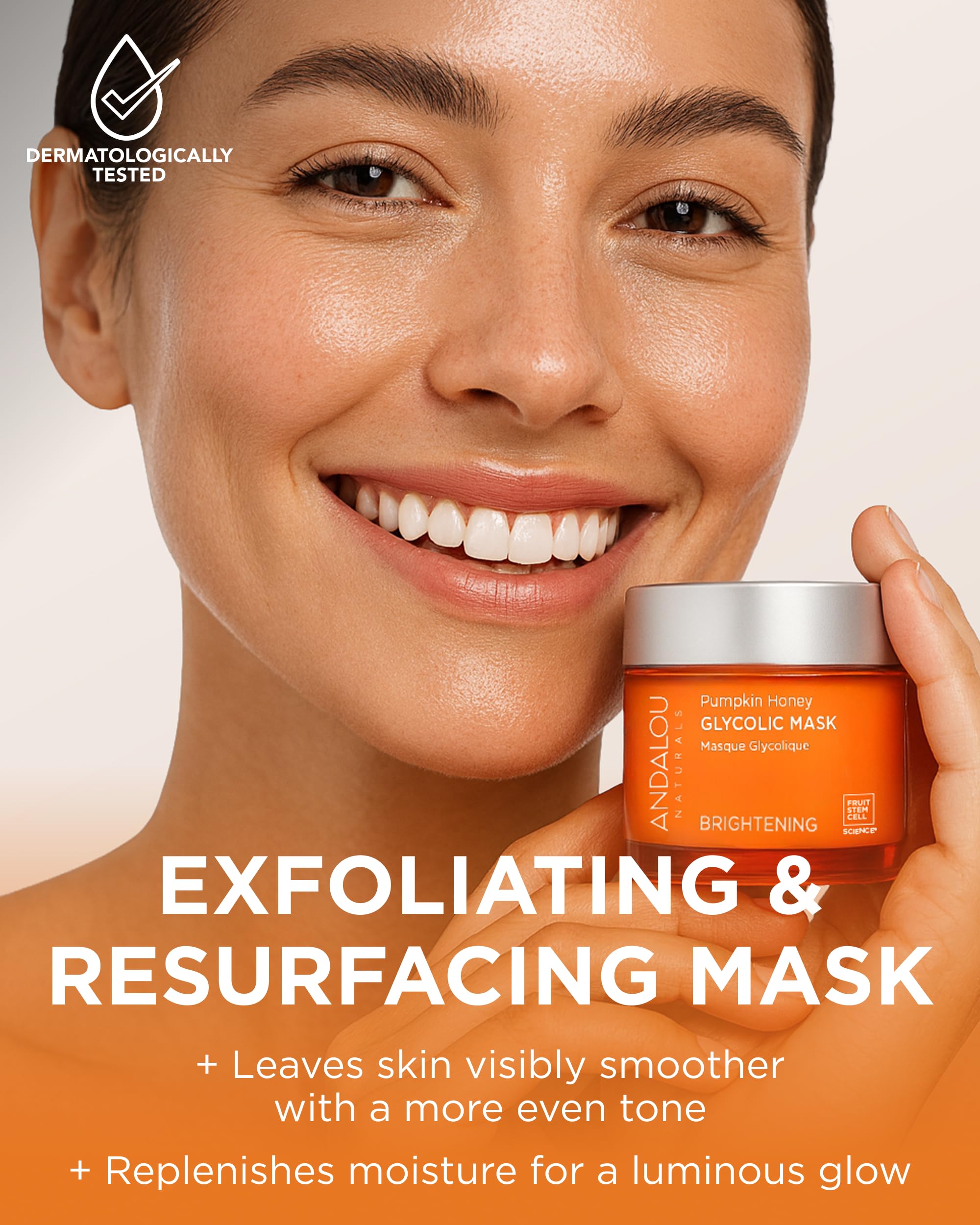 Exfoliante suave con enzima de calabaza y miel de Andalou