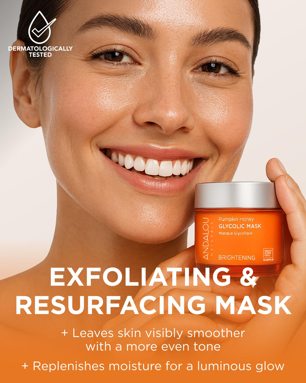 Exfoliante suave con enzima de calabaza y miel de Andalou