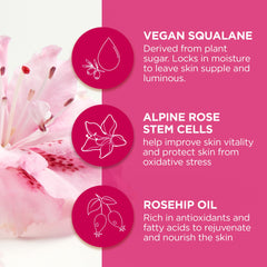 Andalou Naturals 1000 Rosas: rosas alpinas y células madre para vitalidad.