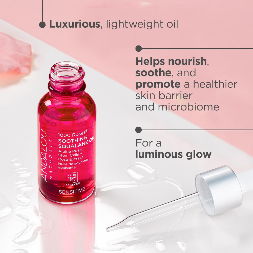 Andalou Naturals 1000 Rosas: textura ligera para uso diario sin grasa.