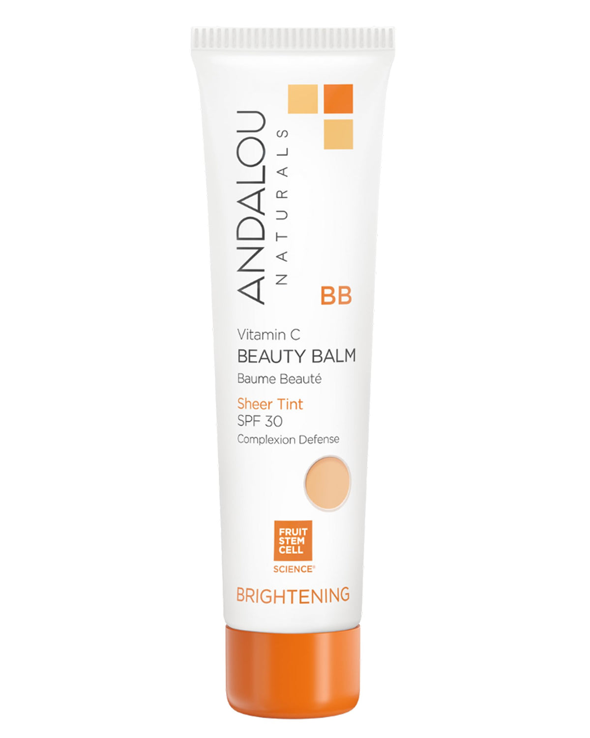 Andalou Naturals BB con SPF30 en envase 2oz para protección diaria del rostro.