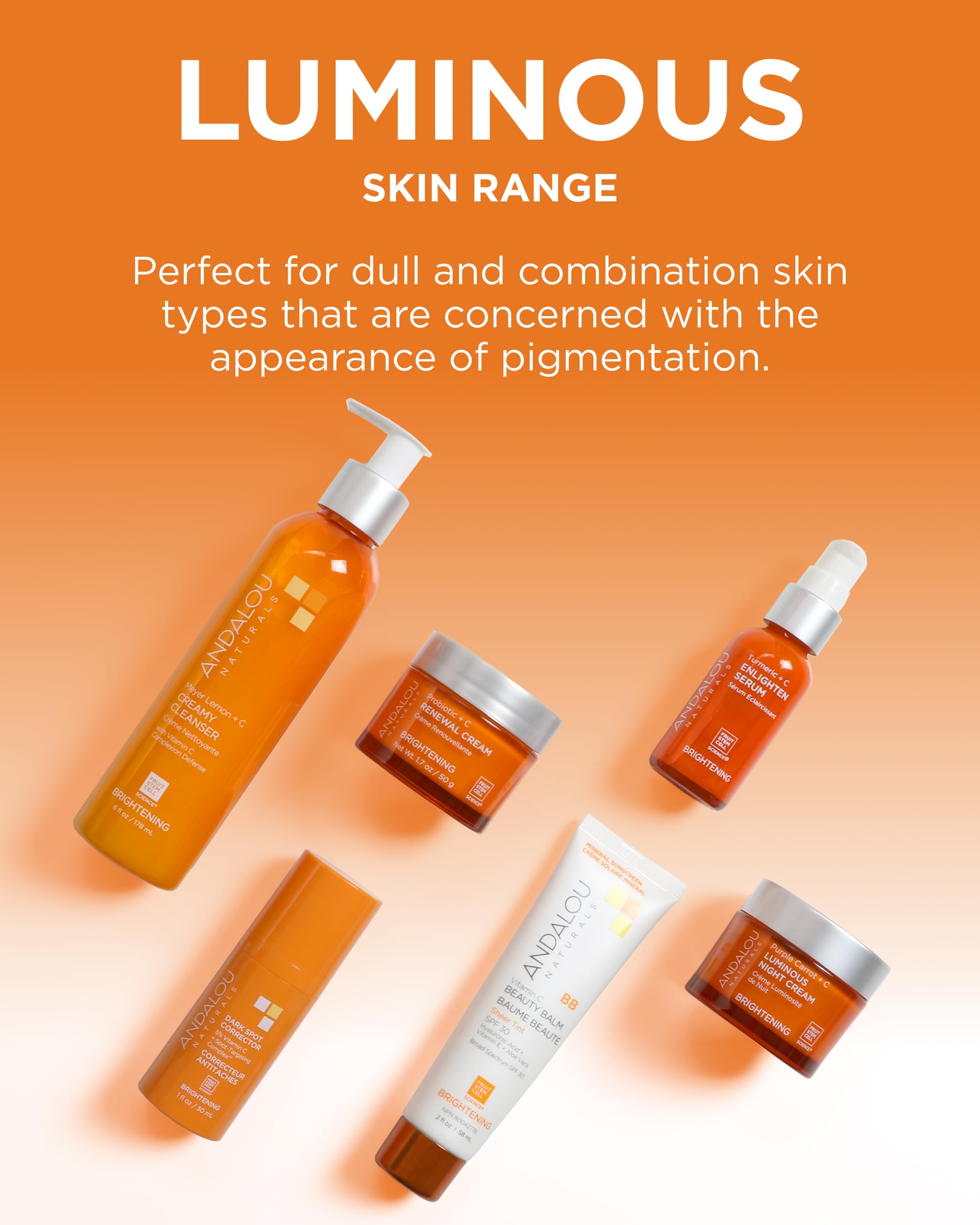 Hidratación con ácido hialurónico de Andalou Naturals para piel suave.