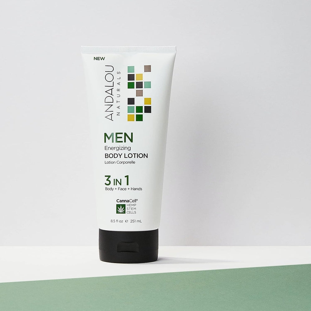 Andalou Naturals CannaCell MEN ingredientes naturales aptos para piel sensible