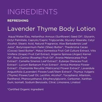 Certificaciones orgánicas y veganas de Andalou Naturals en etiqueta