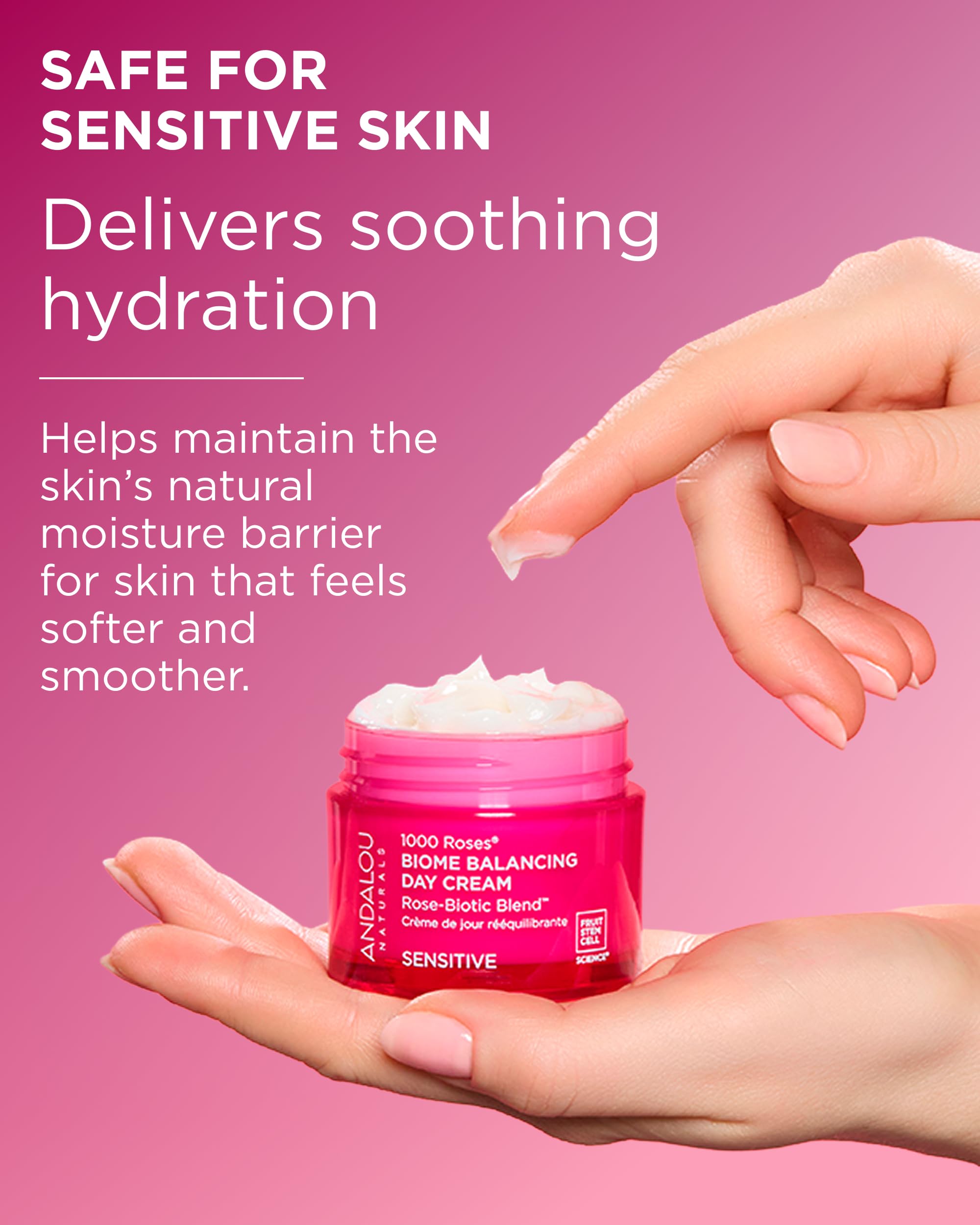 Andalou Naturals fragancia natural de rosa para una experiencia sensorial agradable