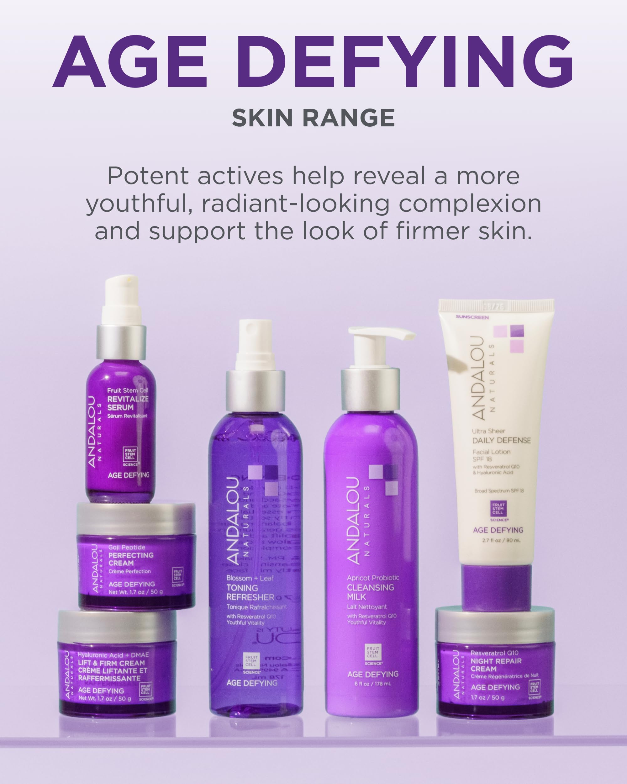 Goji Peptide Perfecting Cream de Andalou Naturals, uso nocturno para hidratación continua.