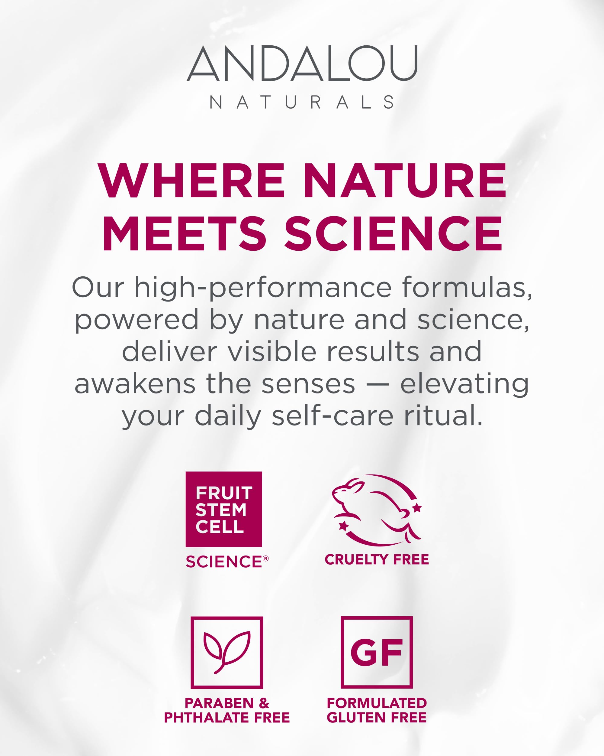 Andalou Naturals ingredientes orgánicos y veganos para cuidado responsable