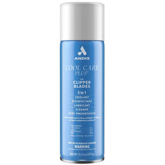 Andis Cool Care Plus, lata aerosol para cuchillas, limpieza y lubricación de las cuchillas.
