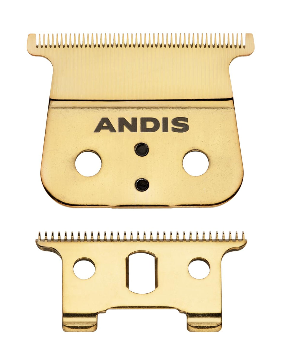 Cuchilla Andis Gold GTX-EXO para detalle preciso en afeitado facial.