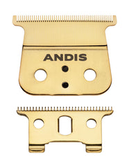 Cuchilla Andis Gold GTX-EXO para detalle preciso en afeitado facial.