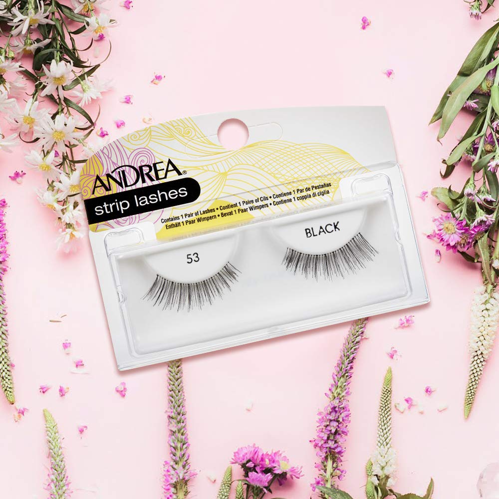 Andrea Lashes Style 53 black, cruelty-free vegan option for everyday glamour