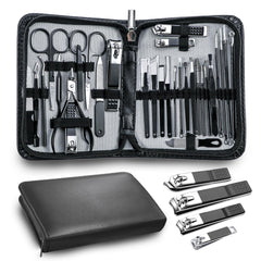 Set de manicura Andrea con estuche negro para cuidado de uñas completo