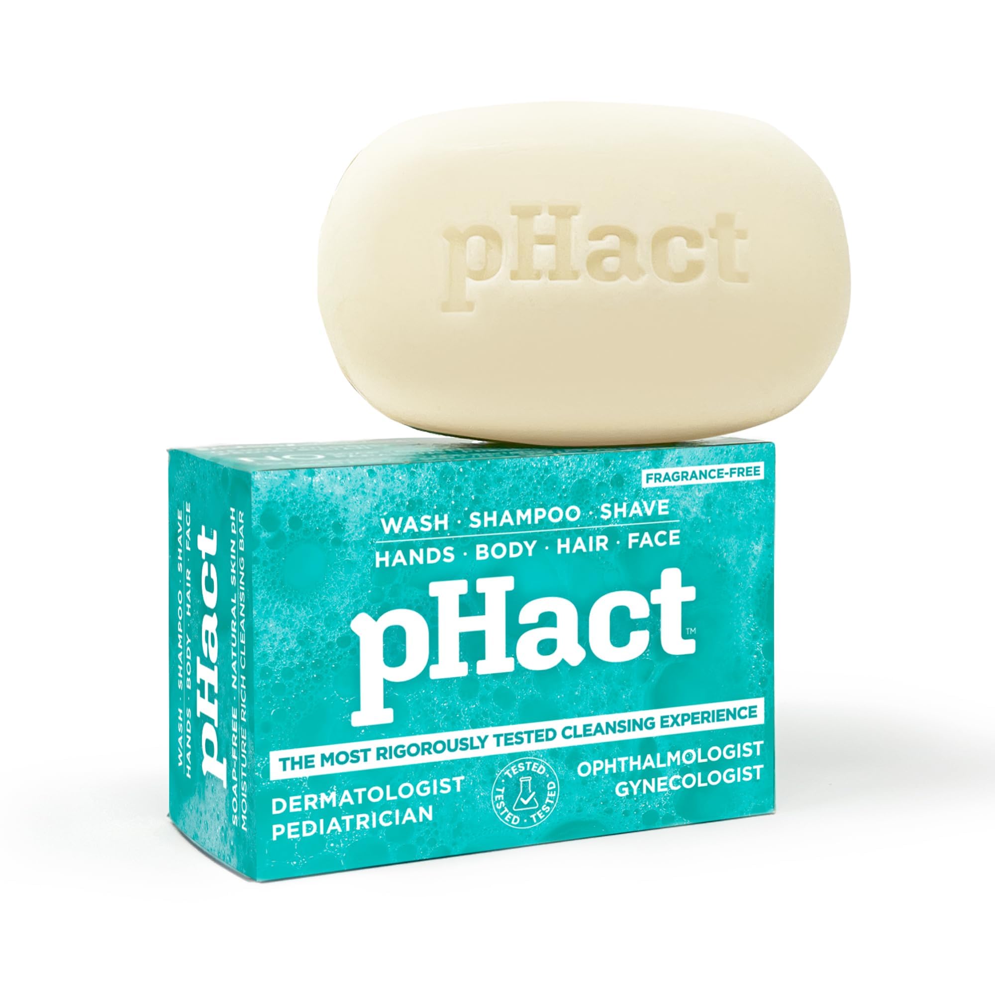 ANDREW LESSMAN pHact cleansing bar overview – soap-free, moisture-rich cleanse.