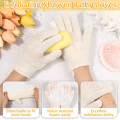 Anezus conjunto exfoliante beige, kit completo para cuidado corporal diario.