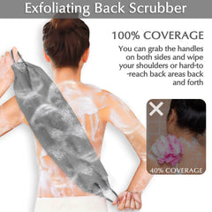 Conjunto exfoliante para cuerpo gris Anezus, cuidado diario de la piel.