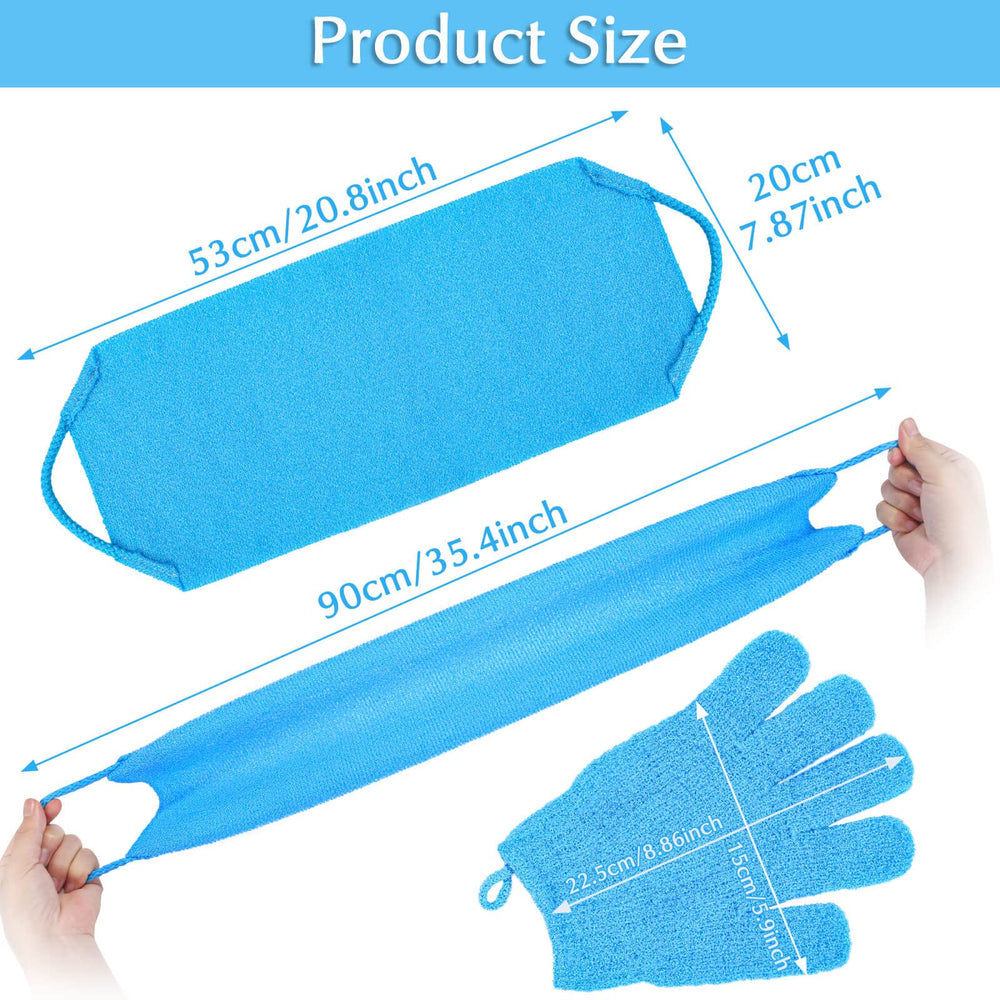Exfoliación para cuerpo Anezus, producto azul para brazos y piernas.