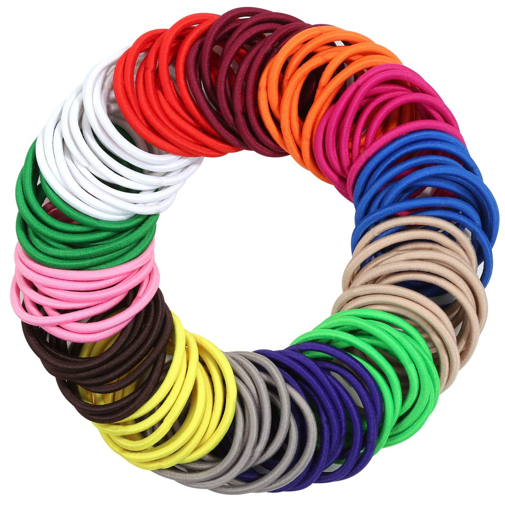 Ligas de pelo Anezus multicolor resistentes para uso diario.