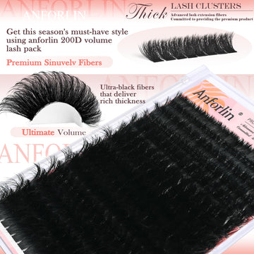 Anforlin curva D: volumen dramático para looks intensos.