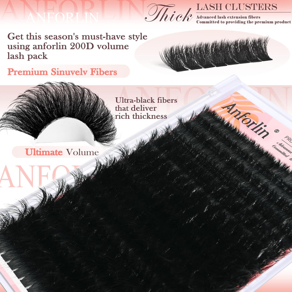 Anforlin curva D: volumen dramático para looks intensos.