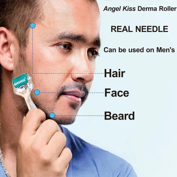 Angel Kiss Derma Roller para barba, aspecto cuidado y definido