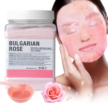 Angeland Jelly Mask aplicación uniforme en el rostro para piel suave y fresca.