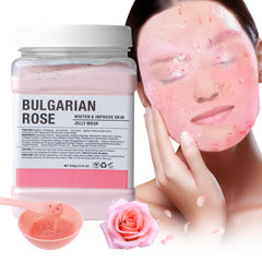 Angeland Jelly Mask aplicación uniforme en el rostro para piel suave y fresca.