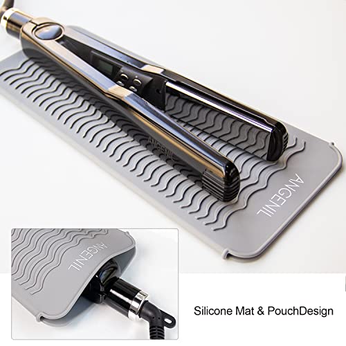 Angenil funda para plancha de pelo guarda herramientas calientes con seguridad.