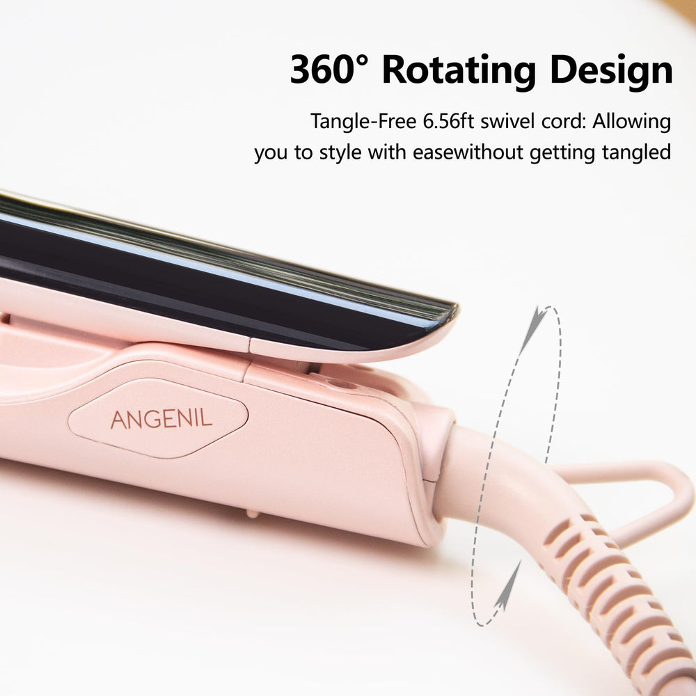 ANGENIL Pro Round Pink – accesorios de silicona resistente al calor incluidos.