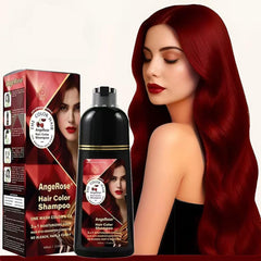AngeRose champú tintura 3 en 1 revela cobertura de canas de forma natural