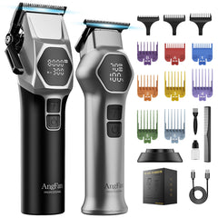 AngFan cortapelos profesional 8000rpm, libertad inalámbrica para barberos.