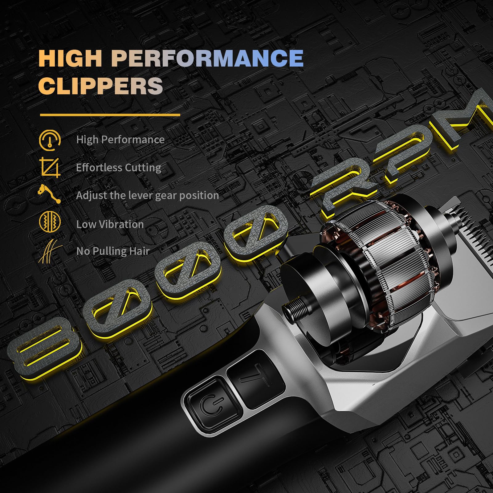 AngFan hojas 440C acero con recubrimiento, filo duradero para cortes nítidos.