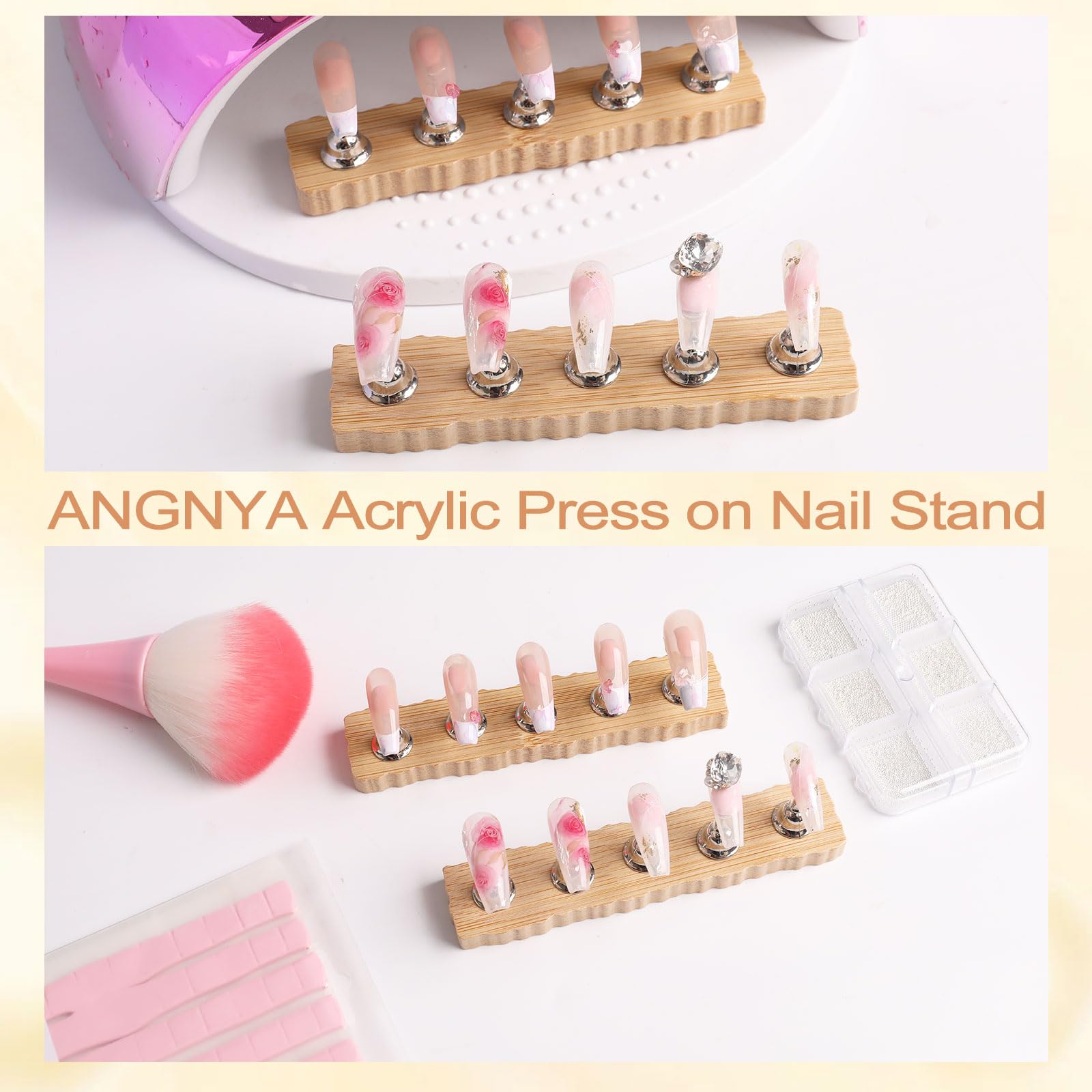 ANGNYA kit de accesorios para mostrar y diseñar uñas con facilidad.