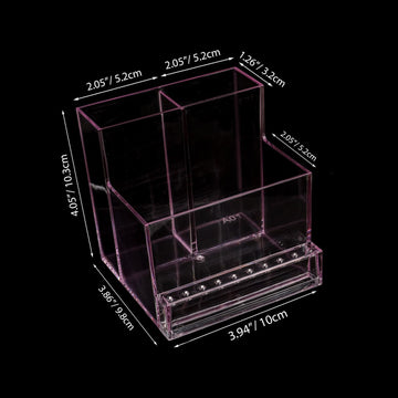 ANGNYA organizador taladro uñas diseño tres compartimentos mantiene drills, bits y brochas ordenados.