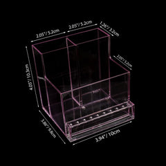 ANGNYA organizador taladro uñas diseño tres compartimentos mantiene drills, bits y brochas ordenados.