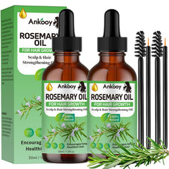 ANKOOY aceite de romero para crecimiento capilar, frasco en primer plano.
