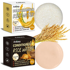 La barra champú arroz ANKOOY ofrece limpieza suave para cabello dañado