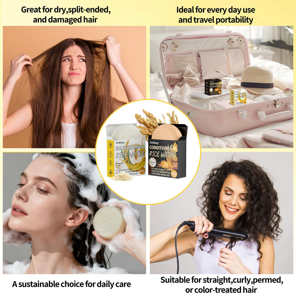Proteína de arroz de ANKOOY, soporte para cabello más resistente