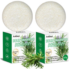 ANKOOY barra champú romero para cabello fino mejora densidad