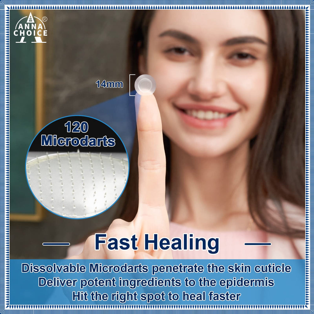 Parche hidrocoloide AnnaChoice para acné, ayuda a absorber impurezas y reducir inflamación.