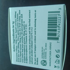 ANNAS Crema de ñame salvaje, textura cremosa para aplicación fácil.