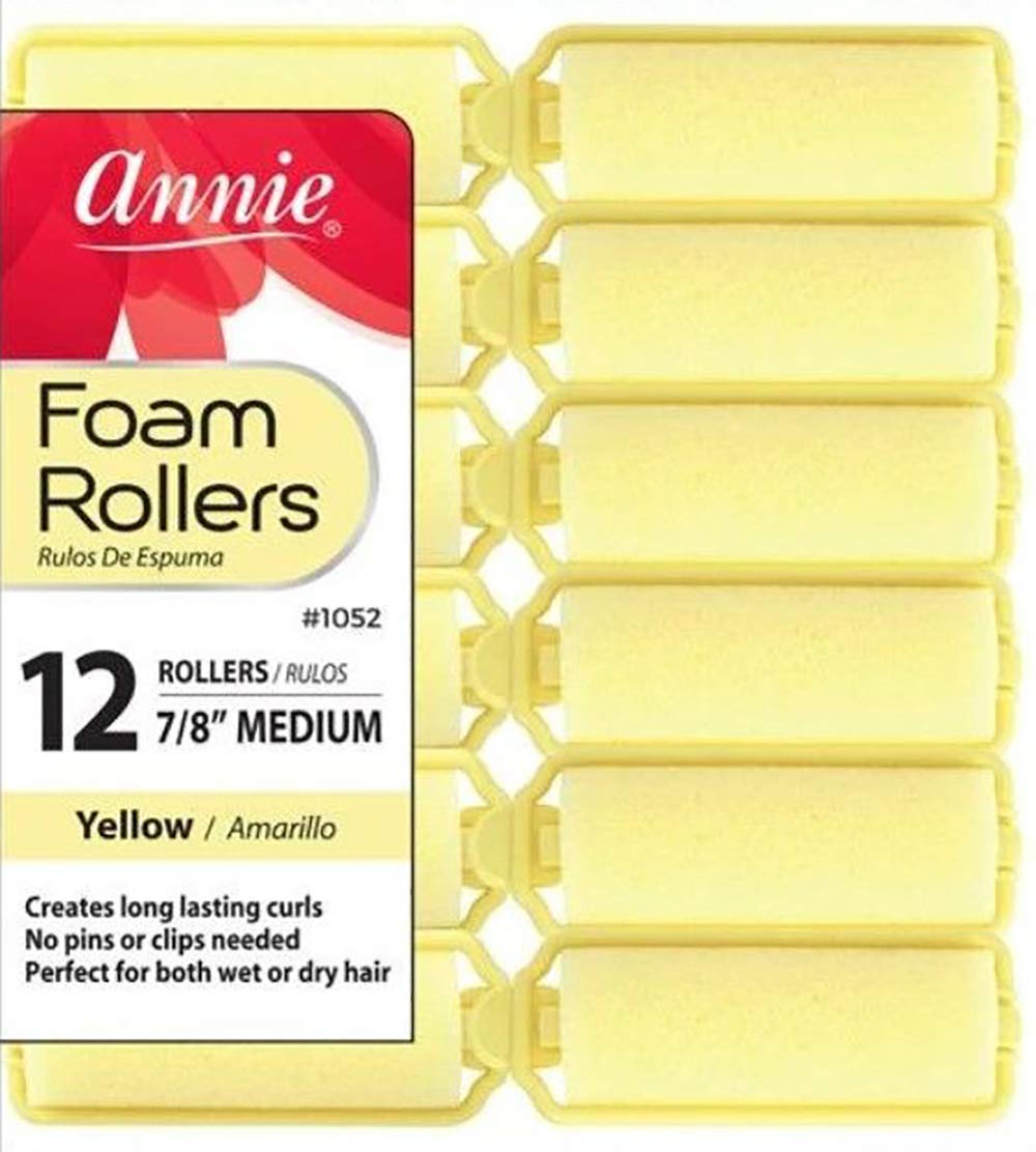 Annie rodillos de espuma: rizos definidos sin calor para dormir.