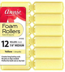 Annie rodillos de espuma: rizos definidos sin calor para dormir.