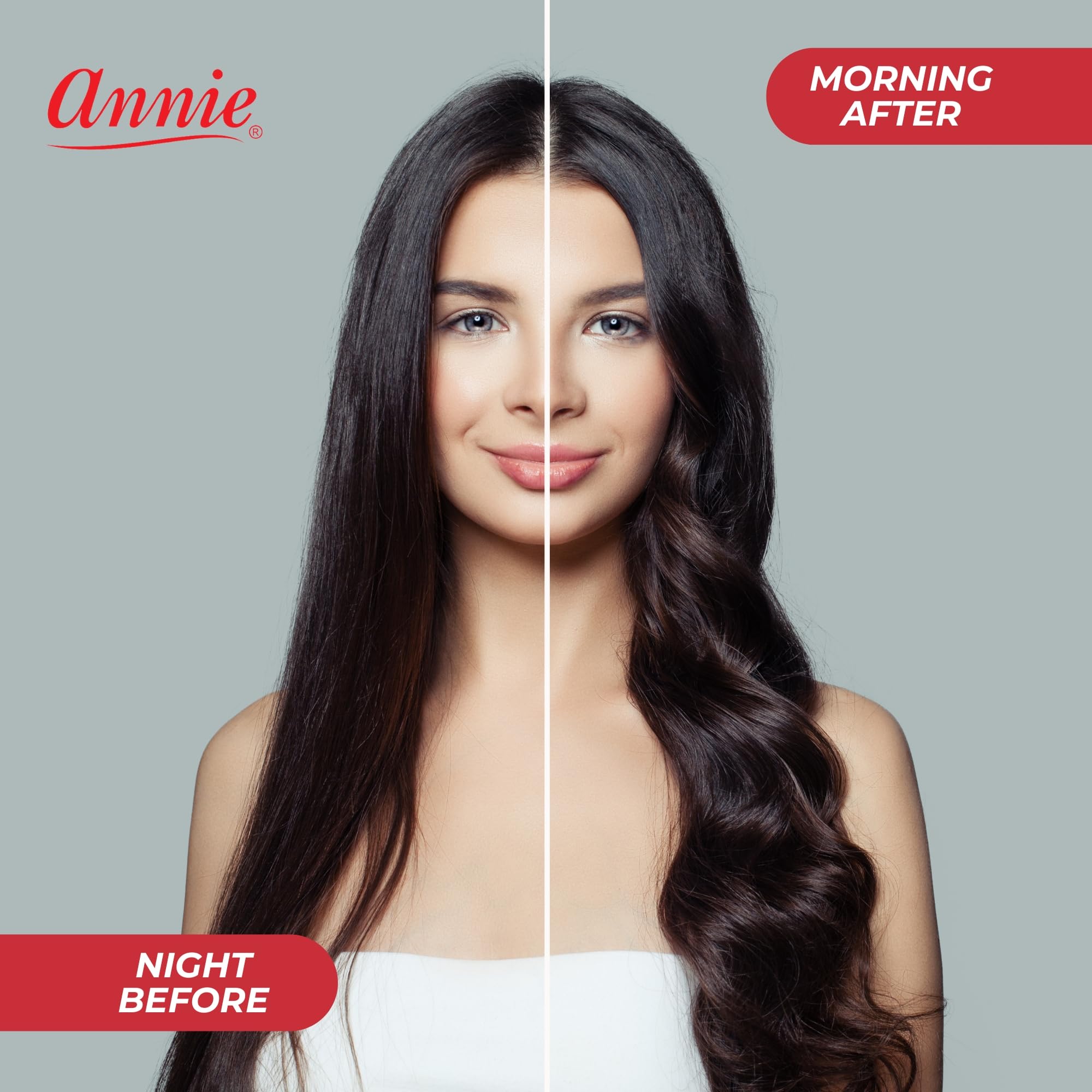 Annie Rodillos de Espuma Jumbo Rosa sin alfileres para peinado rápido.