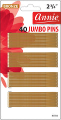 Annie horquillas jumbo para bob en empaque, lista para uso diario