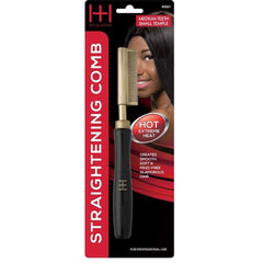 Annie Hot & Hotter, peine térmico mediano dorado, deslizamiento suave para alisar sin tirar.